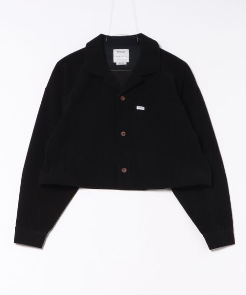 RVCA（ルーカ）の「RVCA/ルーカ コーデュロイシャツ ショート丈 セットアップ対応 BF044-110（シャツ/ブラウス・レディース・マスタード/グレイッシュブルー/ブラック・M）」の19枚目の写真