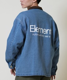 ELEMENT（エレメント）の「ELEMENT/エレメント デニムコーチジャケット バックプリント BF022-758（その他アウター）」