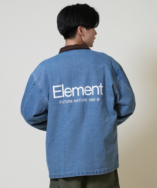 ELEMENT（エレメント）の「ELEMENT/エレメント デニムコーチジャケット バックプリント BF022-758（その他アウター・メンズ・ダークインディゴブルー/ライトインディゴブルー/ブラック・M/XL/L）」の18枚目の写真