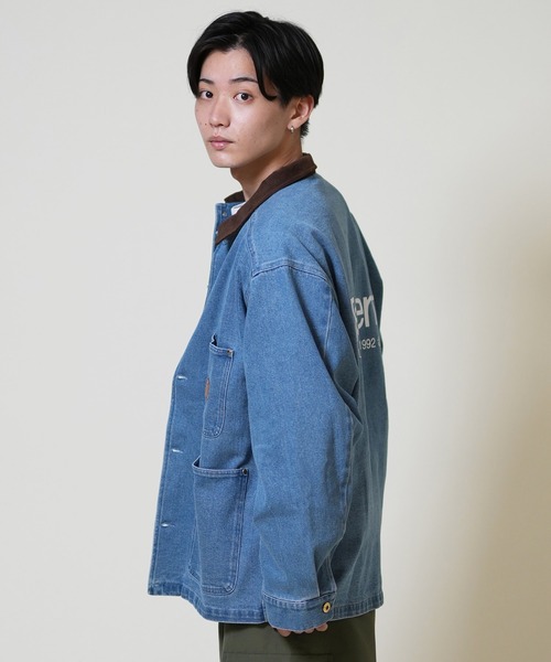 ELEMENT（エレメント）の「ELEMENT/エレメント デニムコーチジャケット バックプリント BF022-758（その他アウター・メンズ・ダークインディゴブルー/ライトインディゴブルー/ブラック・M/XL/L）」の17枚目の写真