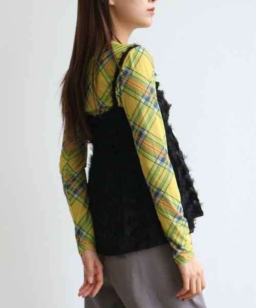 Lovelyチェックカットソー 予約販売】クレストブリッジチェックスリーブカットソー（カットソー