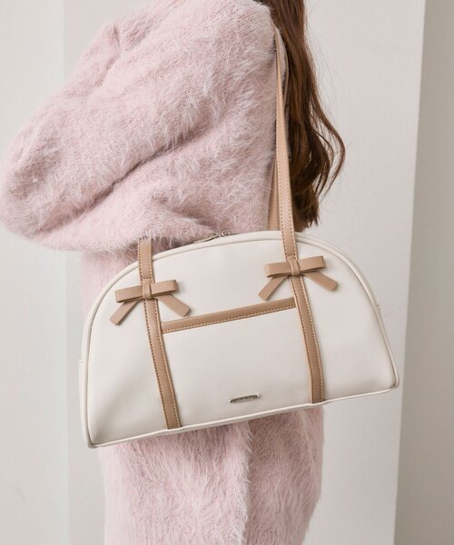 DOUBLE STANDARD ビッグリボン バッグ ダブスタ ボストンバッグ DOUBLE STANDARD ビッグリボン バッグ ダブスタ ボストンバッグ ダブル