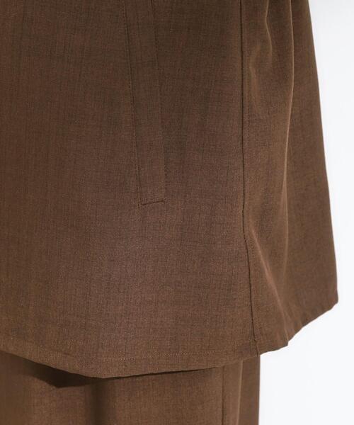 Cutie Blonde（キューティーブロンド）の「【セットアップ可】さらりと軽やかに ダブルジップ麻調ジレ（ベスト・レディース・ブラウン系その他/ブラック・00）」の17枚目の写真