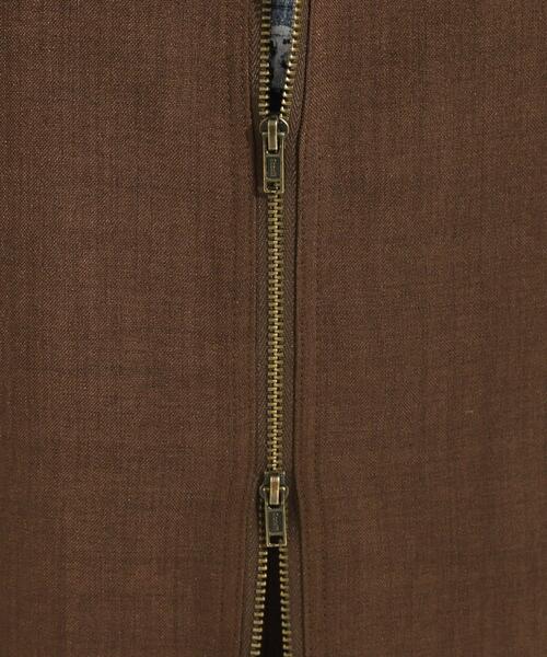 Cutie Blonde（キューティーブロンド）の「【セットアップ可】さらりと軽やかに ダブルジップ麻調ジレ（ベスト・レディース・ブラウン系その他/ブラック・00）」の19枚目の写真