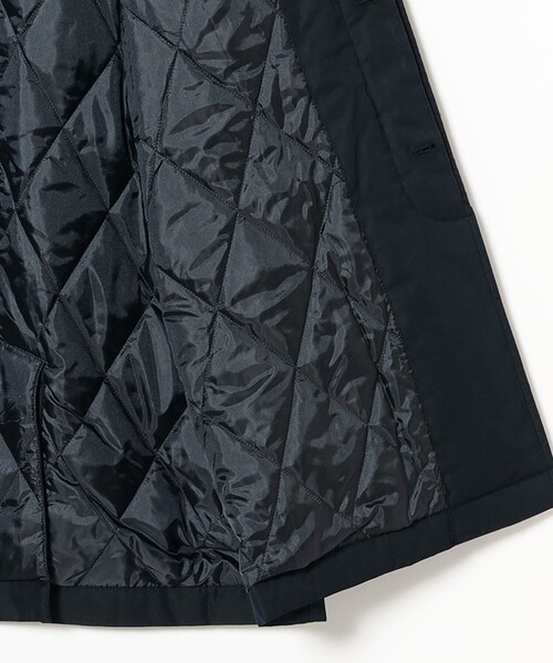 セール】コットン ポリエステル シャンブレー ステンカラー コート