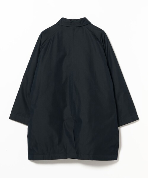 コットン ポリエステル シャンブレー ステンカラー コート（ステン
