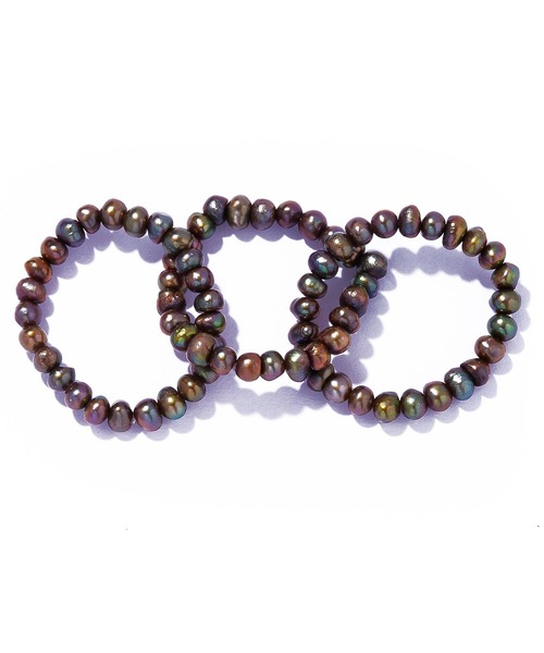 les bonbon（ルボンボン）の「【les bon bon】conation pearl ring BR/コネーション パール リング BOB769（リング・レディース・ブラウン・FREE）」の4枚目の写真