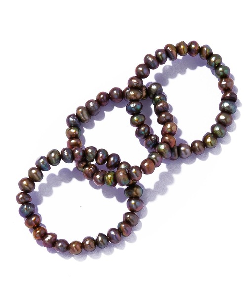 les bonbon（ルボンボン）の「【les bon bon】conation pearl ring BR/コネーション パール リング BOB769（リング・レディース・ブラウン・FREE）」の5枚目の写真