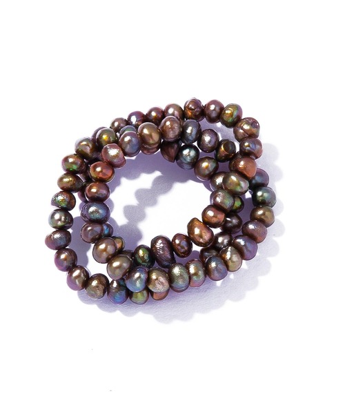 les bonbon（ルボンボン）の「【les bon bon】conation pearl ring BR/コネーション パール リング BOB769（リング・レディース・ブラウン・FREE）」の6枚目の写真