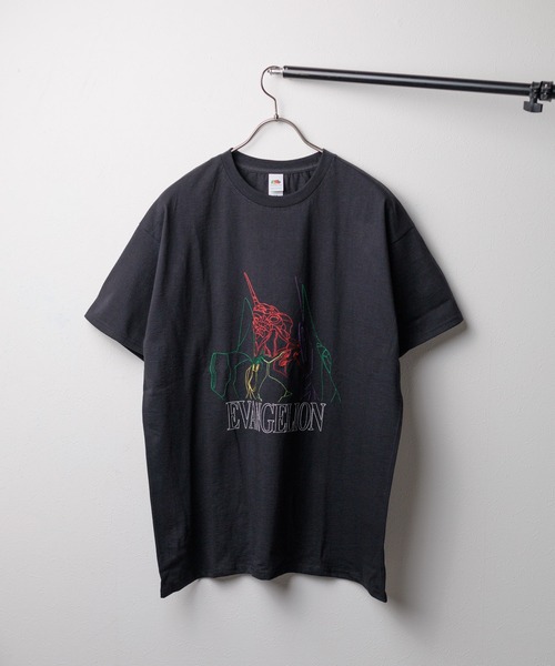 【即購入⭕️100%本物】おに魂 シール 番組限定 非売品Tシャツ 79.5 78】【EVANGELION x FRUIT OF THE LOOM】6oz 刺繍 T（Tシャツ
