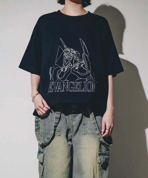 FRUIT OF THE LOOM(フルーツオブザルーム)の「【78】【EVANGELION x FRUIT OF THE LOOM】6oz 刺繍 T(Tシャツ/カットソー・メンズ・ブラック系その他/ブラック/ホワイト/ホワイト系その他・X-LARGE)」の12枚目の写真