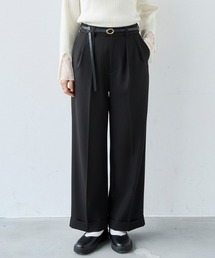 【セットアップ対応】 ダブルタックパンツ【588092】