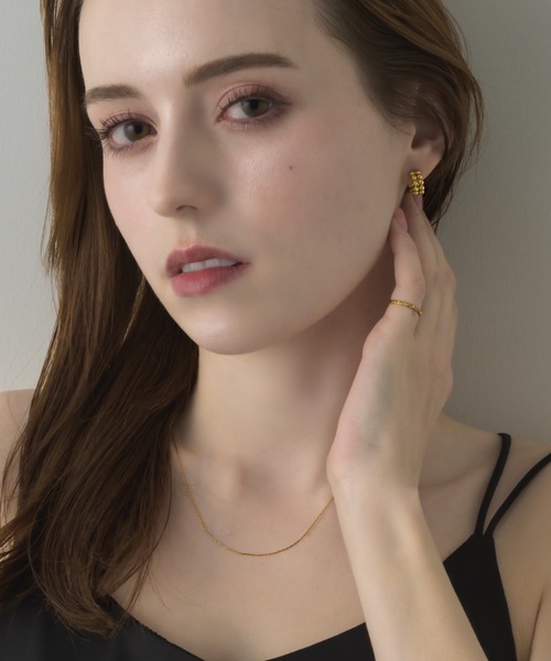 muku(ムク)の「PIERCE/BALL DOUBLE LINE(ピアス(両耳用)・レディース・ゴールド/シルバー・FREE)」の14枚目の写真