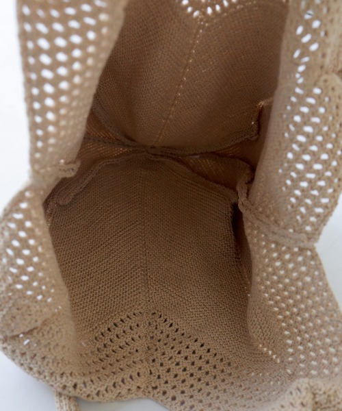 Crisp(クリスプ)の「メランジナチュラルニットバッグ(ハンドバッグ・レディース・ベージュ/アイボリー・FREE)」の10枚目の写真