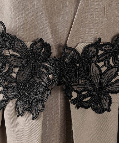 ストライプテーラード ビスチェ ドレス 2点セット パーティー 結婚式