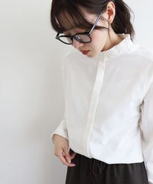 le.coeur blanc | プリーツカラーシャツ(シャツ/ブラウス)