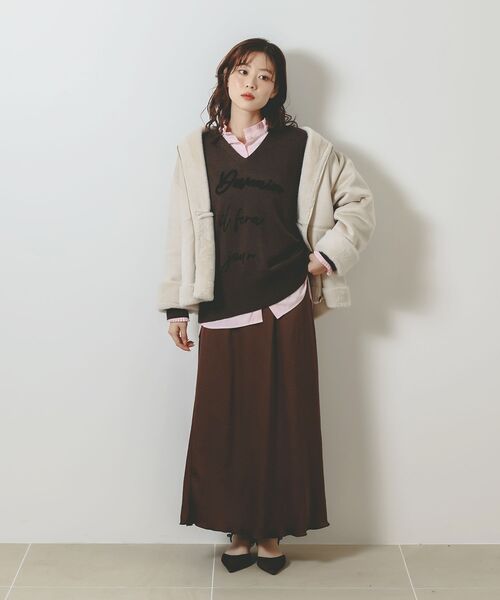 le.coeur blanc（ルクールブラン）の「プリーツカラーシャツ（シャツ/ブラウス・レディース・ピンク/ブルー系その他3/ブルー/オフホワイト・38）」の12枚目の写真