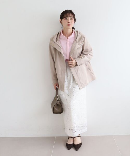 le.coeur blanc（ルクールブラン）の「プリーツカラーシャツ（シャツ/ブラウス・レディース・ピンク/ブルー系その他3/ブルー/オフホワイト・38）」の13枚目の写真