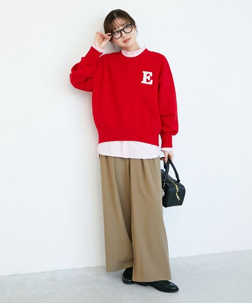 le.coeur blanc（ルクールブラン）の「プリーツカラーシャツ（シャツ/ブラウス・レディース・ピンク/ブルー系その他3/ブルー/オフホワイト・38）」の19枚目の写真