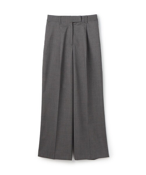 セール】ラメグレー タックワイドパンツ（スラックス）｜TOMORROWLAND