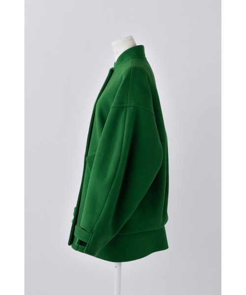 ENFOLD（エンフォルド）の「ダブルメルトン スタジャン（スタジャン・レディース・グリーン・38）」の8枚目の写真