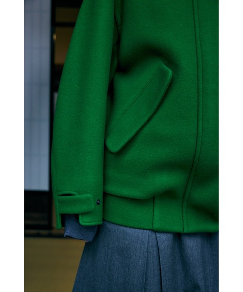 ENFOLD（エンフォルド）の「ダブルメルトン スタジャン（スタジャン・レディース・グリーン・38）」の5枚目の写真