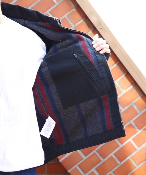 Carhartt（カーハート）の「Carhartt ダックデトロイトジャケット（カバーオール・メンズ・ブラウン/ブラック・LARGE/SMALL/X-LARGE/MEDIUM/XX-LARGE）」の16枚目の写真