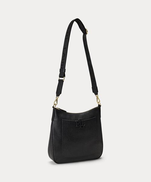 LAUREN RALPH LAUREN（ローレン ラルフ ローレン）の「ペブルド レザー ラージ Cameryn クロスボディ（ショルダーバッグ・レディース・ブラック系1・ONE）」の9枚目の写真