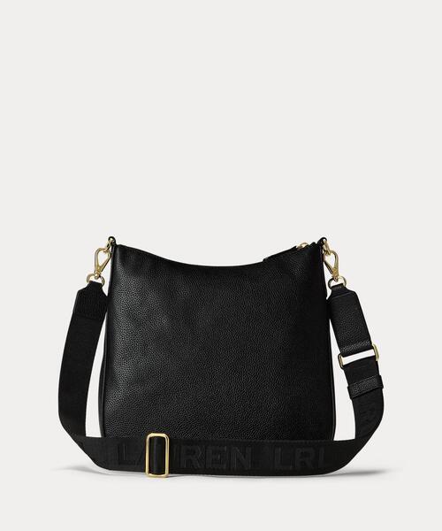 LAUREN RALPH LAUREN（ローレン ラルフ ローレン）の「ペブルド レザー ラージ Cameryn クロスボディ（ショルダーバッグ・レディース・ブラック系1・ONE）」の8枚目の写真