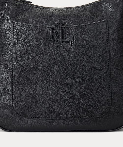 LAUREN RALPH LAUREN（ローレン ラルフ ローレン）の「ペブルド レザー ラージ Cameryn クロスボディ（ショルダーバッグ・レディース・ブラック系1・ONE）」の6枚目の写真