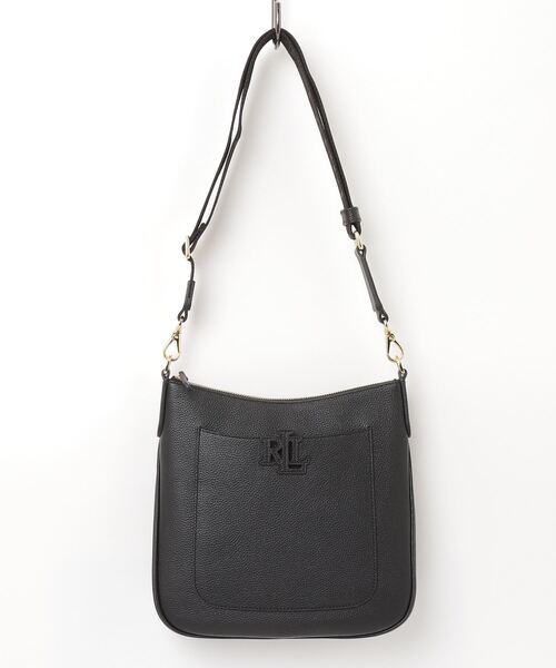 LAUREN RALPH LAUREN（ローレン ラルフ ローレン）の「ペブルド レザー ラージ Cameryn クロスボディ（ショルダーバッグ・レディース・ブラック系1・ONE）」の4枚目の写真