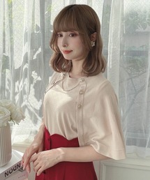 an another angelus | チェーン付きダブル釦2wayケープニット(ニット/セーター)