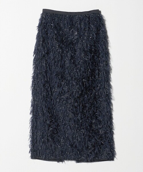 UNITED ARROWS(ユナイテッドアローズ)の「ヘアリー ラメ カットジャガード タイト スカート(スカート・レディース・ブラック/ネイビー・36/38)」の12枚目の写真