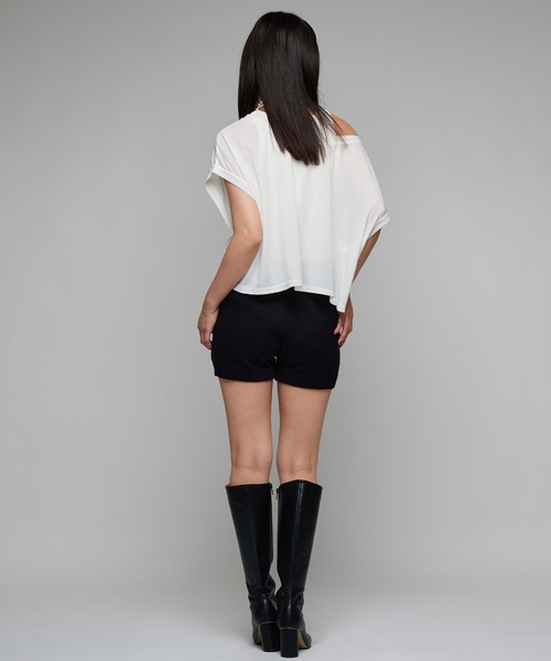 Narcissus(ナルシス)の「リブニットショートパンツ(その他パンツ・レディース・ブラック/ブラウン・FREE)」の8枚目の写真