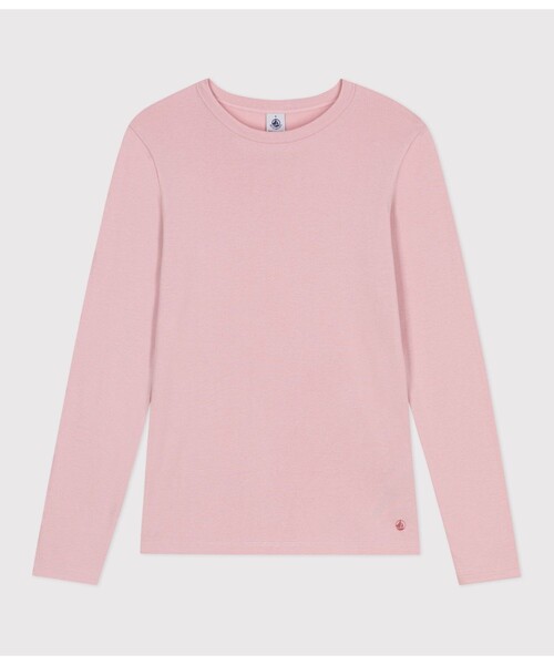 PETIT BATEAU(プチバトー)の「長袖Tシャツ(Tシャツ/カットソー・レディース・レッド/グリーン/ライトピンク・XX-SMALL/X-SMALL/SMALL/MEDIUM)」の3枚目の写真