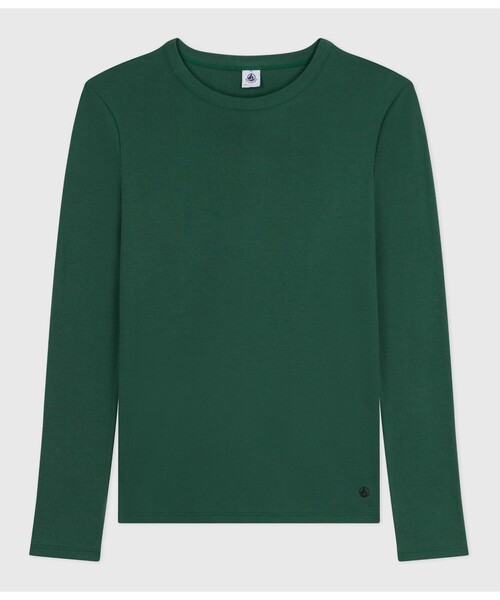 PETIT BATEAU(プチバトー)の「長袖Tシャツ(Tシャツ/カットソー・レディース・レッド/グリーン/ライトピンク・XX-SMALL/X-SMALL/SMALL/MEDIUM)」の2枚目の写真