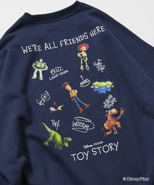 セール】限定展開 TOY STORY/トイ・ストーリー / 別注 バックプリント