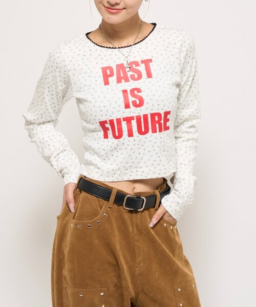 WHO'S WHO gallery(フーズフーギャラリー)の「ロゴパターントップス(Tシャツ/カットソー・レディース・ホワイト/ブラック・FREE)」の5枚目の写真