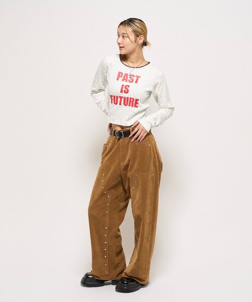 WHO'S WHO gallery(フーズフーギャラリー)の「ロゴパターントップス(Tシャツ/カットソー・レディース・ホワイト/ブラック・FREE)」の8枚目の写真