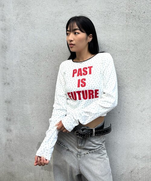 WHO'S WHO gallery(フーズフーギャラリー)の「ロゴパターントップス(Tシャツ/カットソー・レディース・ホワイト/ブラック・FREE)」の10枚目の写真