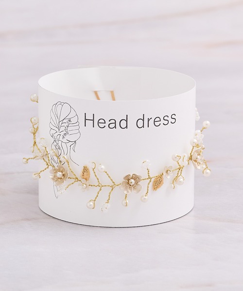 Heartdance(ハートダンス)の「アイボリーフラワーヘッドドレス(ヘアピン・レディース・ゴールド/シルバー・FREE)」の9枚目の写真
