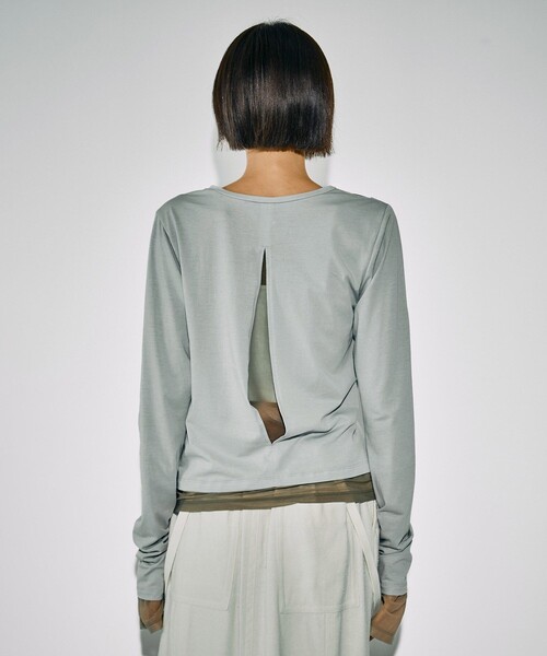 セール】スラッシュレイヤーT｜ウォッシャブル/レイヤードトップス