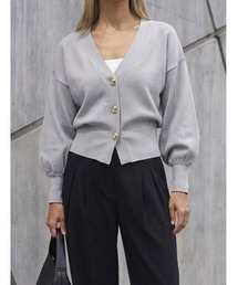 fifth | ゴールドボタンVネックニットカーディガン(カーディガン/ボレロ)