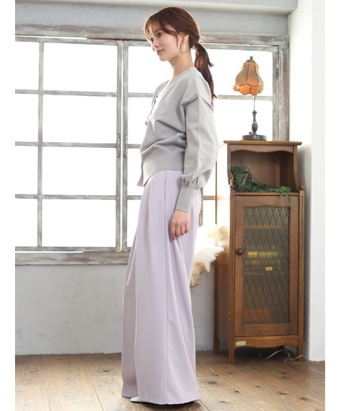 fifth(フィフス)の「ゴールドボタンVネックニットカーディガン(カーディガン/ボレロ・レディース・グレー/ブラック・M)」の19枚目の写真