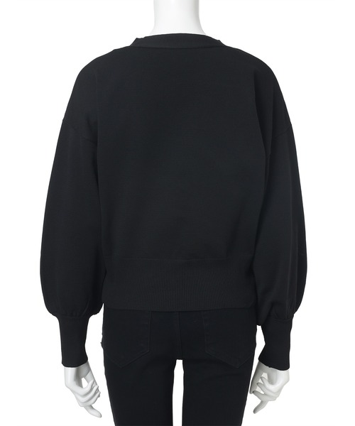 fifth(フィフス)の「ゴールドボタンVネックニットカーディガン(カーディガン/ボレロ・レディース・グレー/ブラック・M)」の8枚目の写真