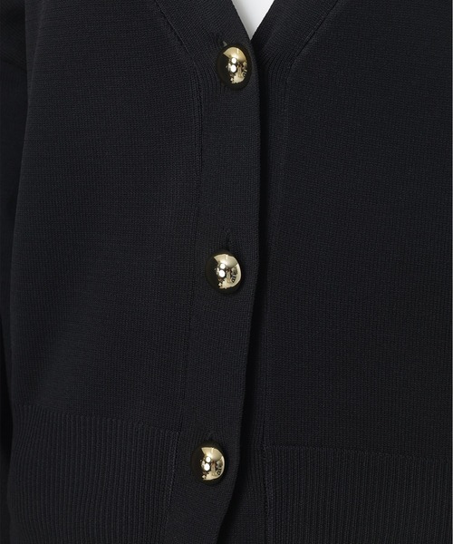 fifth(フィフス)の「ゴールドボタンVネックニットカーディガン(カーディガン/ボレロ・レディース・グレー/ブラック・M)」の10枚目の写真