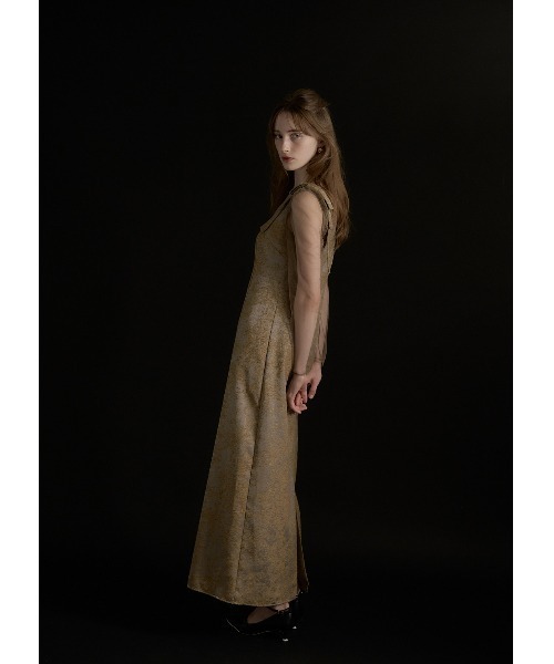 Shoulder ribbon jacquard dress（ドレス）｜LE'RURE（リルアー）の