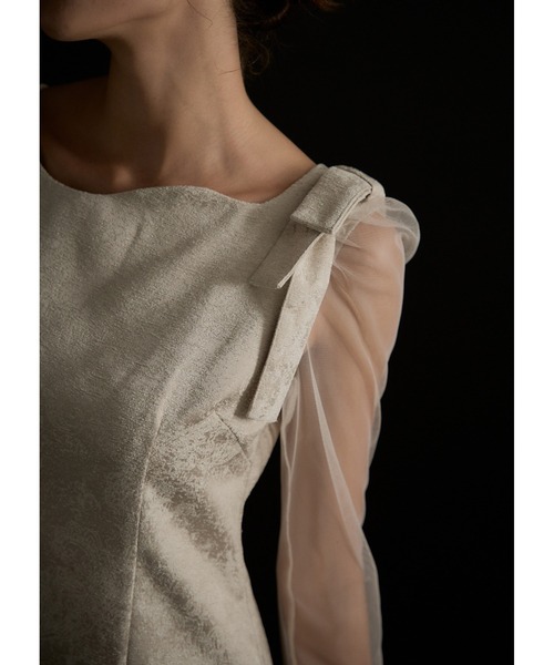 な*つ様 LE'RURE Shoulder ribbon jacquard dr Shoulder ribbon