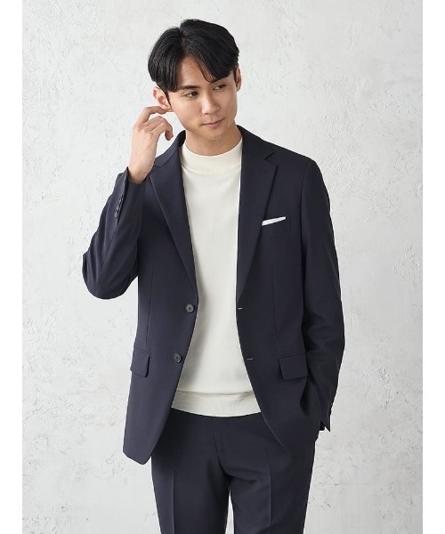 新品未使用✨大きいサイズ 約BE7 オーダー ネイビー無地 セットアップ スーツ セール】《裾上げ済み/上下セット/洗える》WEB限定セットアップスーツ