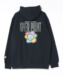 over print｜オーバープリント（メンズ）のパーカー（ブルー・ネイビー